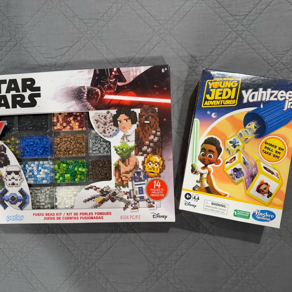 Star Wars Fused Bead Kit NIB & Gently Used Young Jedi Yahtzee Jr.